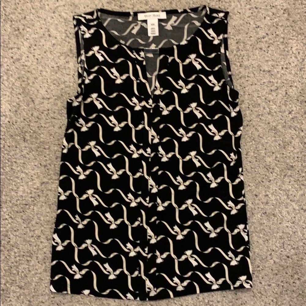 Sleeveless ribbon design top WHBM